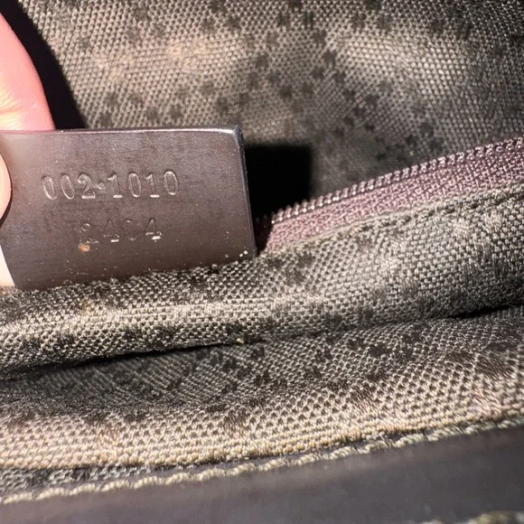 Authentic Gucci GG Canvas Tote with Bamboo-Style Handles w/ COA - Picture 7 of 15